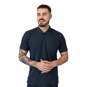 Camisa Polo Guess Bordado Lxxxi Los Angeles Marinho