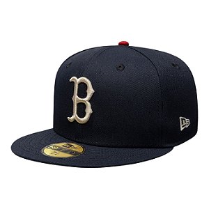 Boné New Era 5950 Boston Red Sox Celebrating 250th Marinho