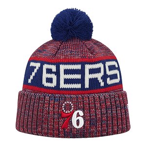 Gorro New Era Knit Philadelphia 76ers Azul e Vermelho