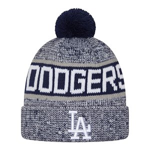 Gorro New Era Knit Los Angeles Dodgers Azul e Branco