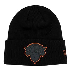 Gorro New Era Knit Chrome New York Knicks Masculino Preto