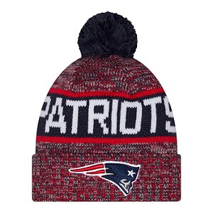 Gorro New Era Knit Tri Color New England Patriots Vermelho