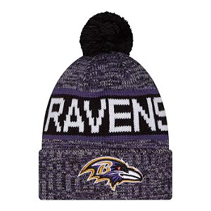 Gorro New Era Knit Tri Color Baltimore Ravens Preto