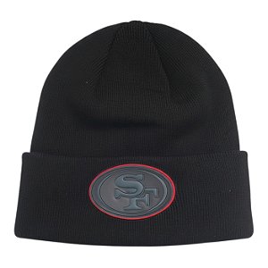 Gorro New Era Knit Chrome San Francisco 49ers Preto