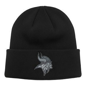Gorro New Era Knit Chrome Minnesota Vikings Preto
