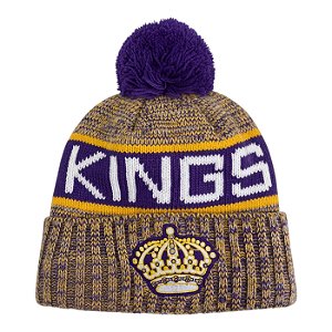 Gorro New Era Knit Tri Color Los Angeles Kings Roxo