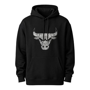 Moletom New Era Hoodpo 2089 Chicago Bulls Masculino Preto