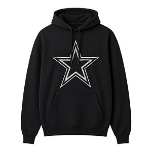 Moletom New Era Hoodpo 2089 Dallas Cowboys Preto