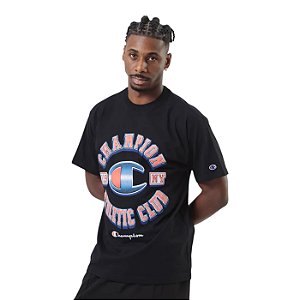 Camiseta Champion Athletic Club Masculino Preto