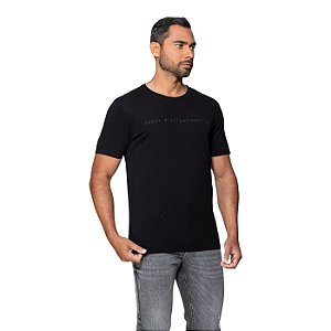 Camiseta Guess Established 1981 Masculino Preto