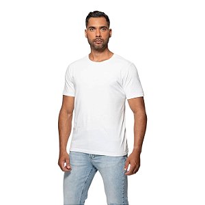 Camiseta Guess Bordado Pequeno Centro Masculino Branco