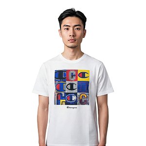 Camiseta Champion Life Multi C Masculino Off White