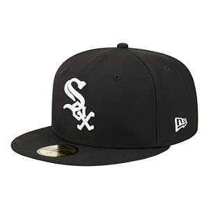 Boné New Era 5950 Eg Chicago White Sox Preto Masculino