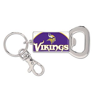 Chaveiro com Abridor Garrafas NFL Minnesota Vikings