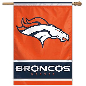 Bandeira Vertical 70x100 Logo Team Denver Broncos