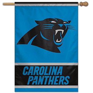 Bandeira Vertical 70x100 Logo Team Carolina Panthers