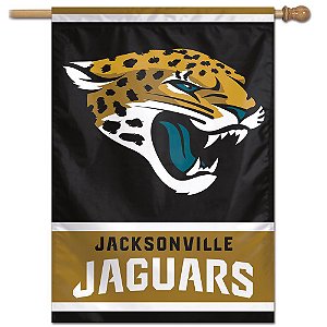 Bandeira Vertical 70x100 Logo Team Jacksonville Jaguars