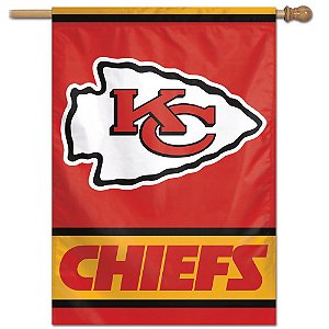 Bandeira Vertical 70x100 Logo Team Kansas City Chiefs