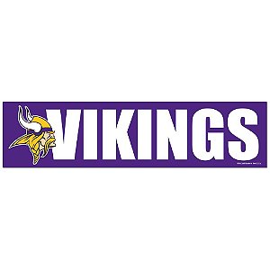 Adesivo Faixa Bumper Strip 30x7,5 Minnesota Vikings