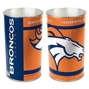 Cesto de Metal Wastebasket 38cm NFL Denver Broncos