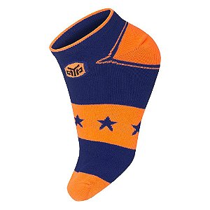 Meia NBA New York Knicks Invisível Azul/Laranja