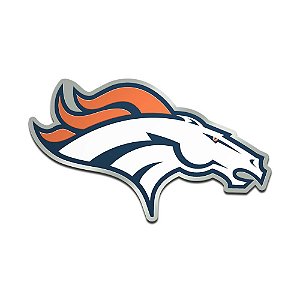 Auto Emblema Acrílico/Metal Denver Broncos NFL