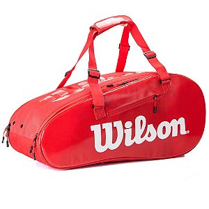 Raqueteira Wilson Super Tour 2 Competition X9 Vermelho