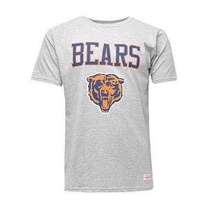 Camiseta NFL Chicago Bears Estampada Cinza - M&N