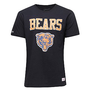 Camiseta NFL Chicago Bears Estampada Preto - M&N