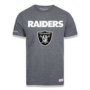 Camiseta NFL Las Vegas Raiders Estampada Cinza - M&N