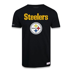 Camiseta NFL Pittsburgh Steelers Estampada Preto - M&N