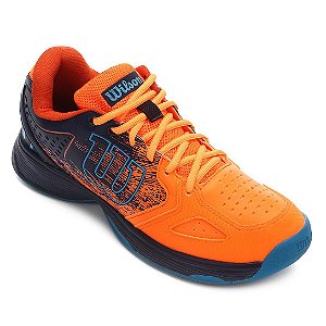 Tenis Wilson K Energy Masculino Laranja e Azul