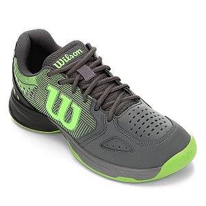 Tenis K Tour Masculino Cinza/Verde - Wilson