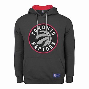 Casaco Moletom Toronto Raptors Canguru Logo - NBA