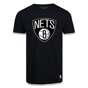 Camiseta Brooklyn Nets Big Logo Preto - NBA