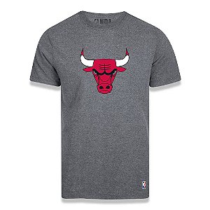 Camiseta Chicago Bulls Vinil Cinza Escuro - NBA
