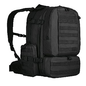 Mochila Tática Invictus Defender 55L Preto Militar