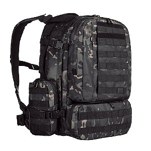 Mochila Tática Invictus Defender 55L Multicam Black Militar