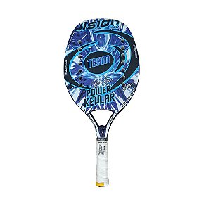 Raquete Beach Tennis Vision Power Kevlar Team 2020 Azul