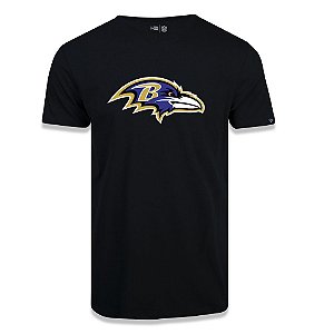 Camiseta New Era Baltimore Ravens Logo Time NFL Preto