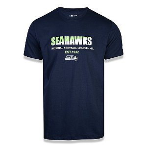 Camiseta New Era Seattle Seahawks Core Two Colors NFL Azul