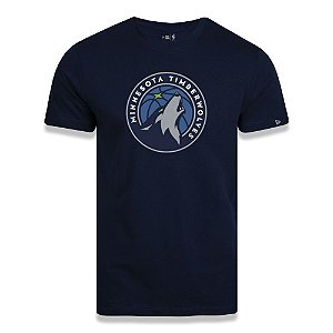 Camiseta New Era Minnesota Timberwolves Basic Logo NBA Azul