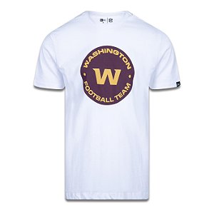 Camiseta New Era Washington Football Team Logo Time Branco