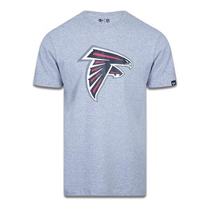 Camiseta New Era Atlanta Falcons Logo Time NFL Cinza