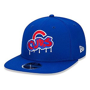 Boné New Era Chicago Cubs 950 Graffiti Azul Aba Reta