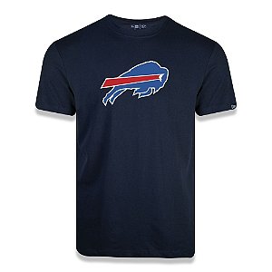 Camiseta New Era Buffalo Bills Logo Time NFL Azul Marinho