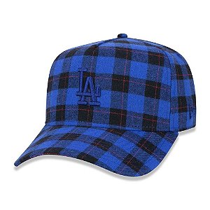 Boné New Era Los Angeles Dodgers 940 A-Frame Plaid Xadrez