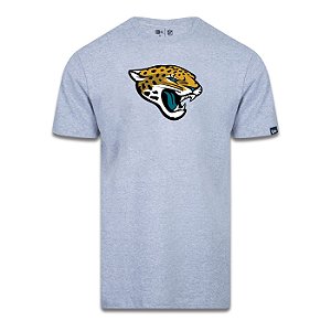 Camiseta New Era Jacksonville Jaguars Logo Time NFL Cinza