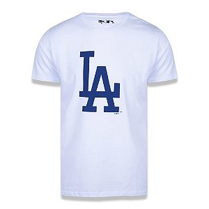 Camiseta New Era Los Angeles Dodgers Basic Duo Branca MLB