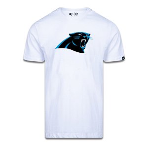 Camiseta New Era Carolina Panthers Logo Time NFL Branco